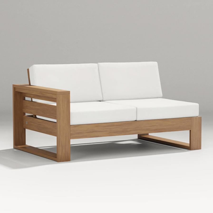 Polywood Latitude Modular Left Arm Love Seat Outdoor Sectional Unit