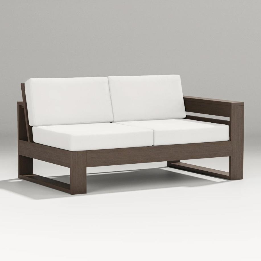 Polywood Latitude Modular Right Arm Love Seat Outdoor Sectional Unit
