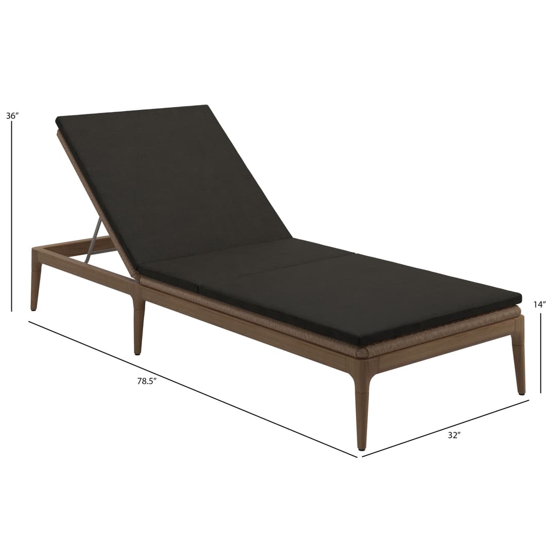 Gloster Lima Woven Chaise Lounge - Dims Gloster Lima Woven Chaise Lounge - Dims