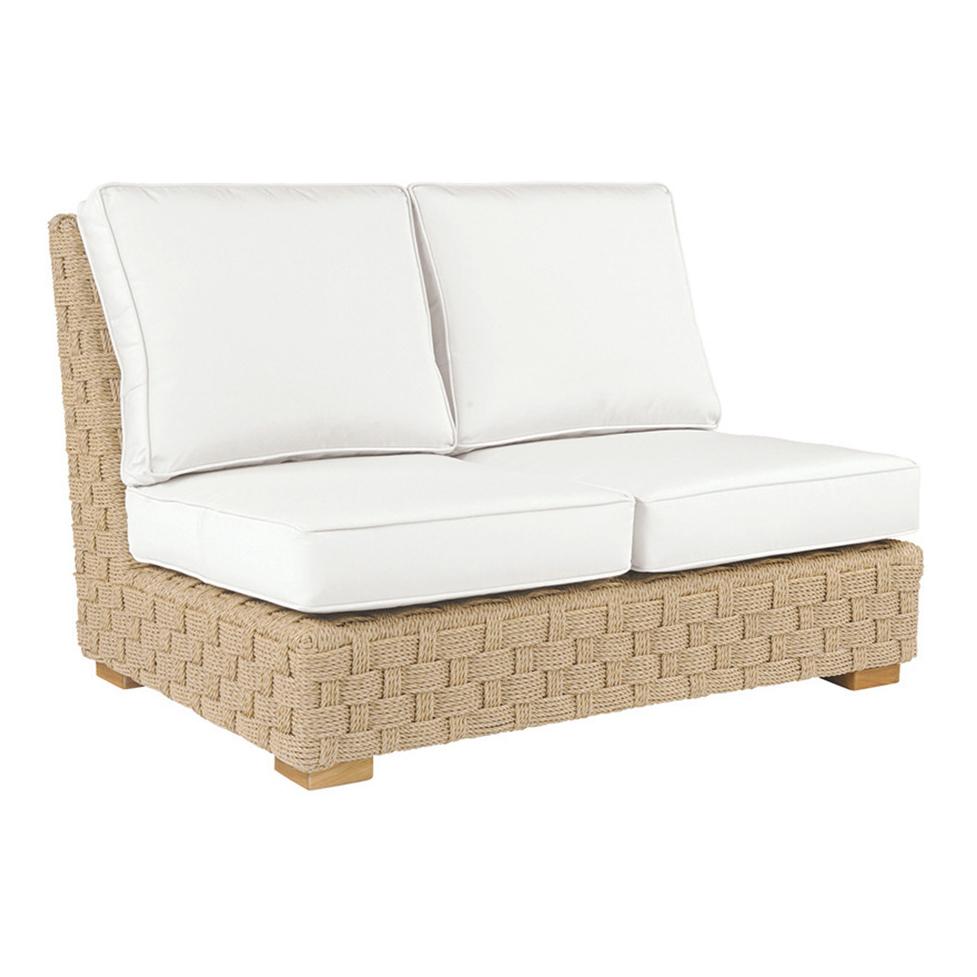 Kingsley Bate St. Barts Woven Armless Settee Outdoor Sectional Unit