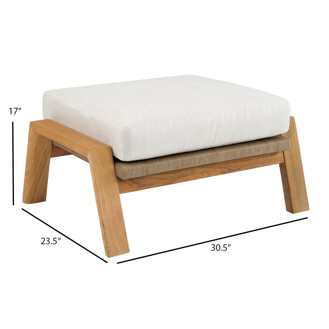 Kingsley Bate Hana Woven Ottoman - Dimensions Kingsley Bate Hana Woven Ottoman - Dimensions