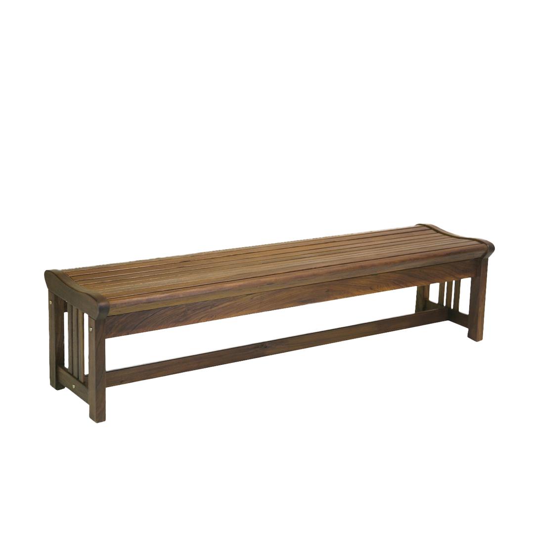 Jensen Outdoor Heritage Lincoln 72" Ipe Wood Backless Bench