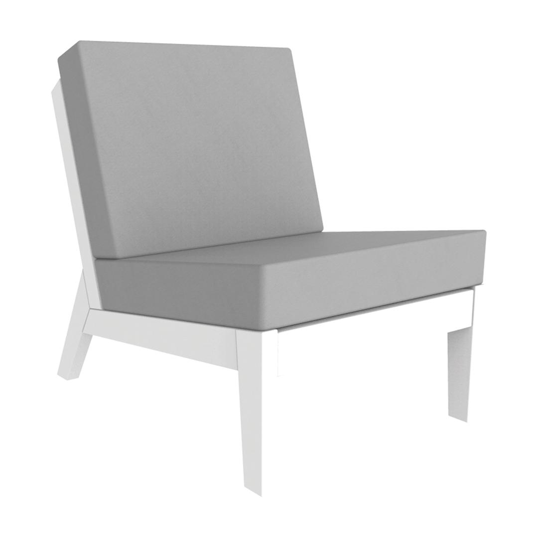 Seaside Casual DEX Recycled Polymer Armless Outdoor Sectional Unit