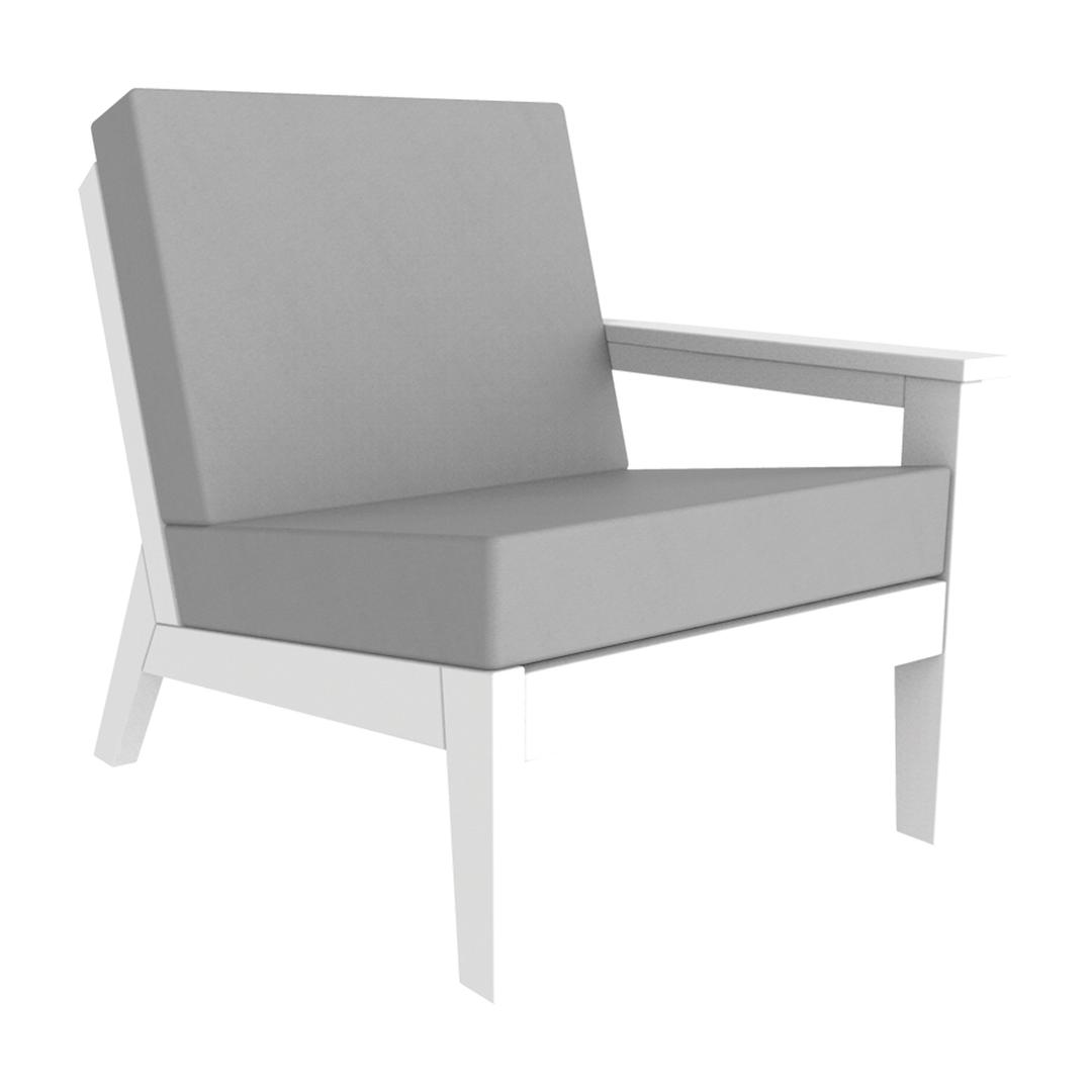 Seaside Casual DEX Recycled Polymer Right Arm Outdoor Sectional Unit