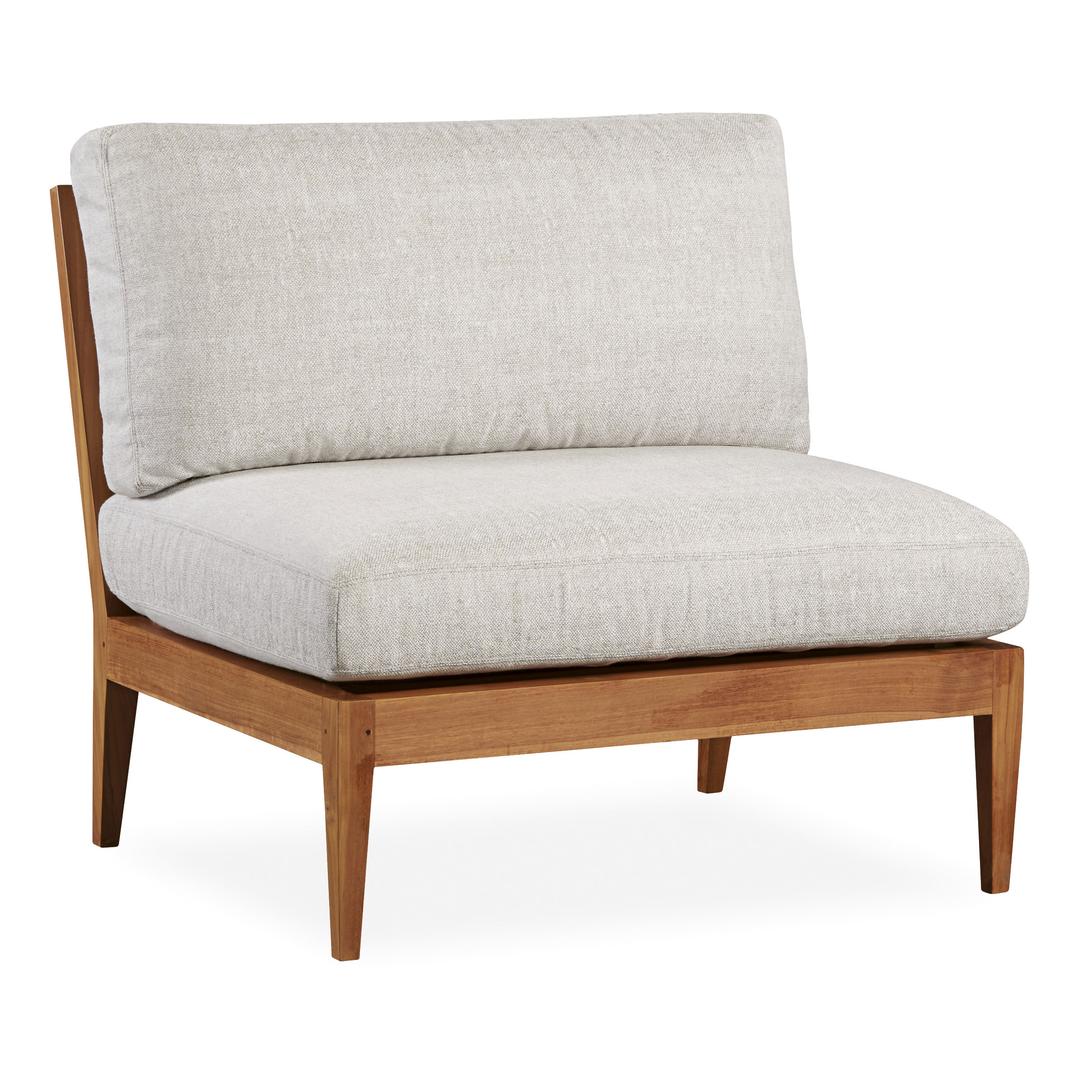 Lee Industries Hampton Teak Armless Outdoor Sectional Unit