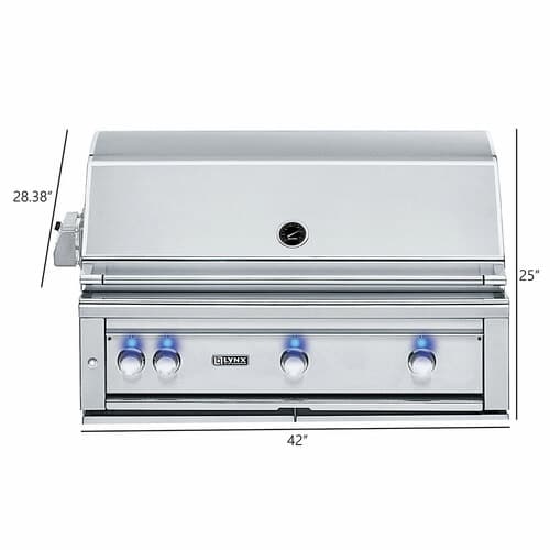 Lynx Grills Professional 42" 9-Piece Outdoor Kitchen Set - Dims Lynx Grills Professional 42" 9-Piece Outdoor Kitchen Set - Dims