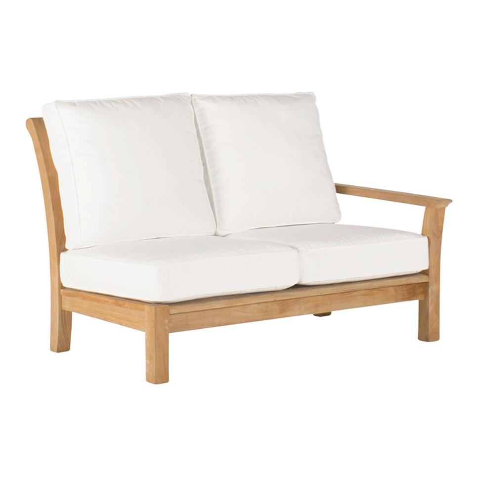 Kingsley Bate Chelsea Teak Right Arm Settee Outdoor Sectional Unit