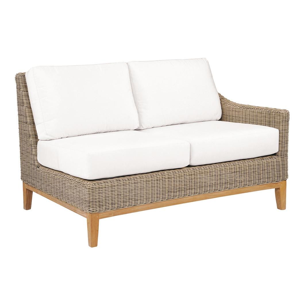 Kingsley Bate Frances Right Arm Facing Woven Settee Outdoor Sectional Unit