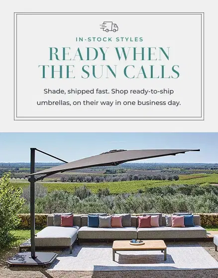 In-Stock Umbrellas & Canopies